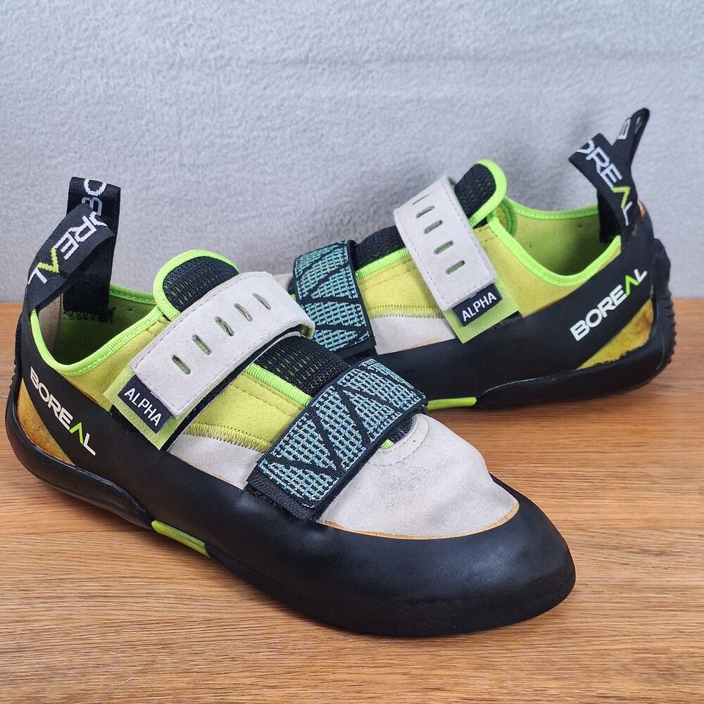 Boreal Alpha Womens 8.5 Rock Climbing Shoes Yellow Suede Performance 41.5